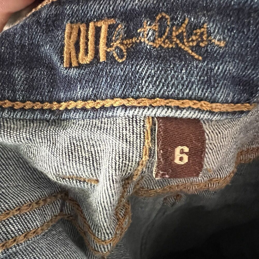Kut From The Kloth Mia Toothpick Skinny Denim Blue Jeans Stretch Women's Size 6 - Picture 10 of 12